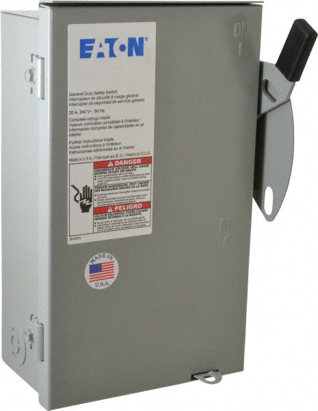 Eaton Cutler-Hammer DG321URB Eaton Cutler-Hammer Safety Switch: NEMA 3R, 30 Amp, 240VAC (DG321URB)