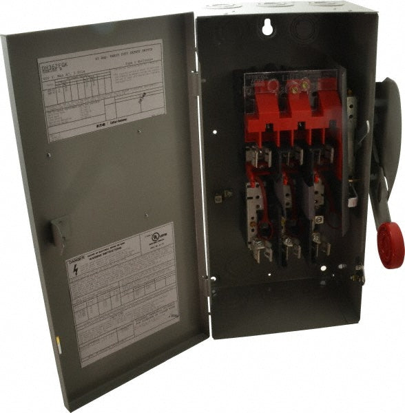 Eaton Cutler-Hammer DH362FGK Eaton Cutler-Hammer Safety Switch: NEMA 1, 60 Amp, Fused (DH362FGK)