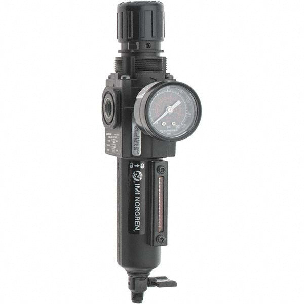 Norgren B72G-2AK-QE1-RMG Norgren FRL Combination Unit: 1/4" NPT, Compact, 1 Pc. (B72G-2AK-QE1-RMG)