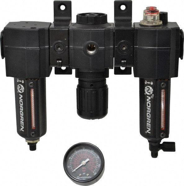 Norgren 24-073-127-260 Norgren FRL Combination Unit: 3/8" NPT, Intermediate, 3 Pc. (24-073-127-260)