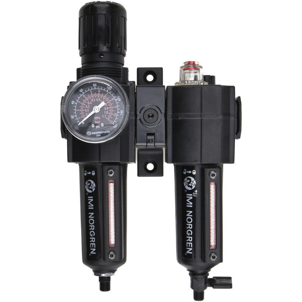 Norgren 24-073-105-260 Norgren FRL Combination Unit: 3/8" NPT, Intermediate, 2 Pc. (24-073-105-260)