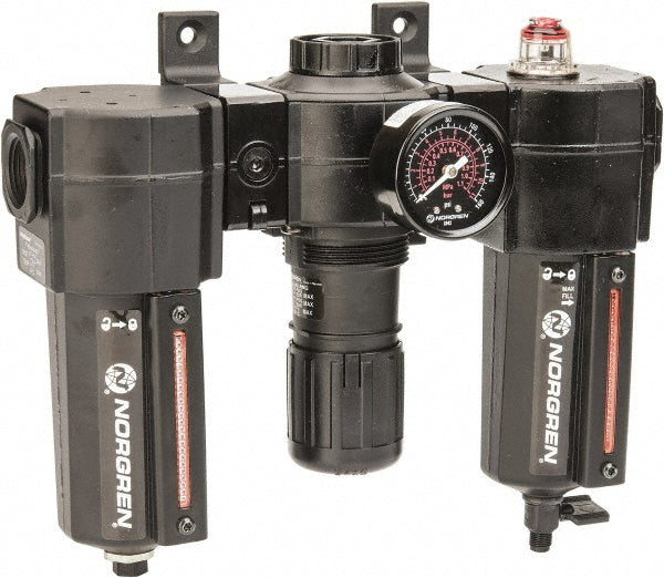 Norgren 24-074-158-260 Norgren FRL Combination Unit: 1/2" NPT, Standard, 3 Pc. (24-074-158-260)