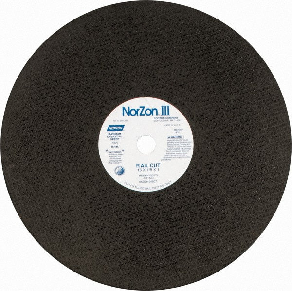 Norton 66253464607 Norton Cut-Off Wheel: Type 1 (01/41), 16 Dia, 1/8" Thick, 1" Hole (66253464607)