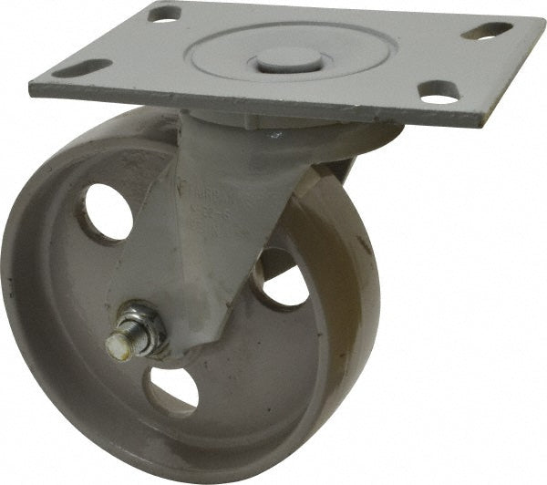 Fairbanks W26-6-IRB Fairbanks Swivel Top Plate Caster: Semi-Steel, 1,200 lb, 6" Dia, 2" (W26-6-IRB)