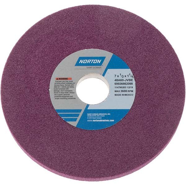 Norton 69936662098 Norton Surface Grinding Wheel: 7" Dia, 1/2" Thick, 1-1/4" Arbor (69936662098)