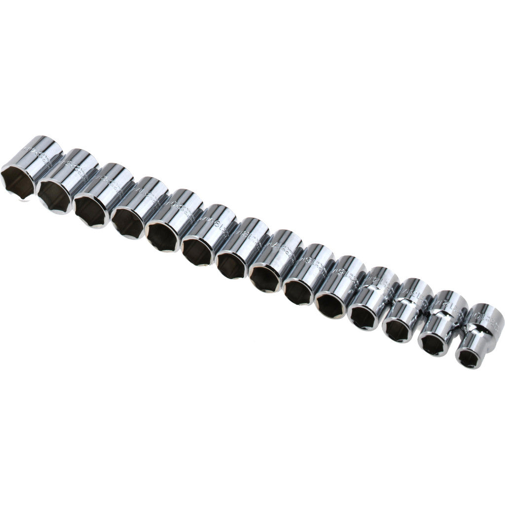 Proto J54205 Proto Socket Set: Standard, 15 Pc, 1/2" Drive, 10.00 to 24.00 mm (J54205)