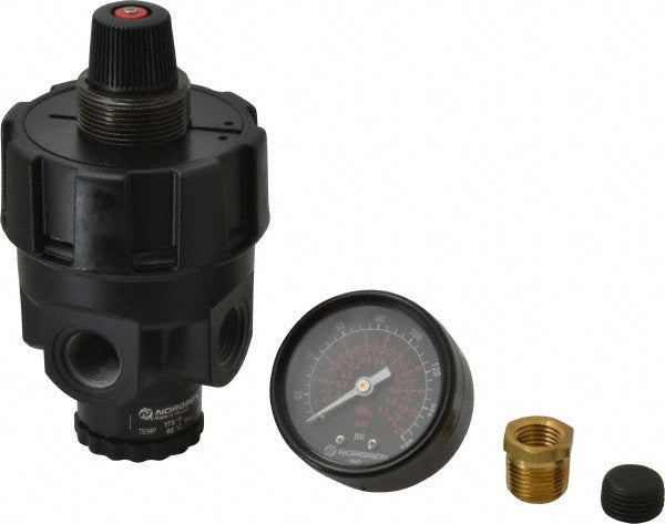 Norgren R24-300-RGLA Norgren Compressed Air Regulator: 3/8" NPT, 300 Max psi, Hi-Flow (R24-300-RGLA)