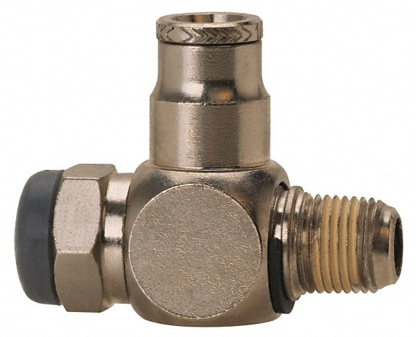Norgren 12VB00748 Norgren Needle Air Flow Control Valve: Tube x NPT, 1/2" Tube OD (12VB00748)