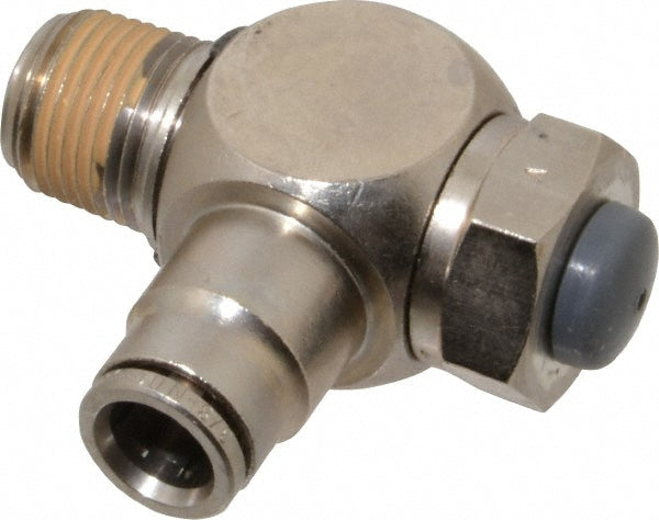 Norgren 12VB00638 Norgren Needle Air Flow Control Valve: Tube x NPT, 3/8" Tube OD (12VB00638)
