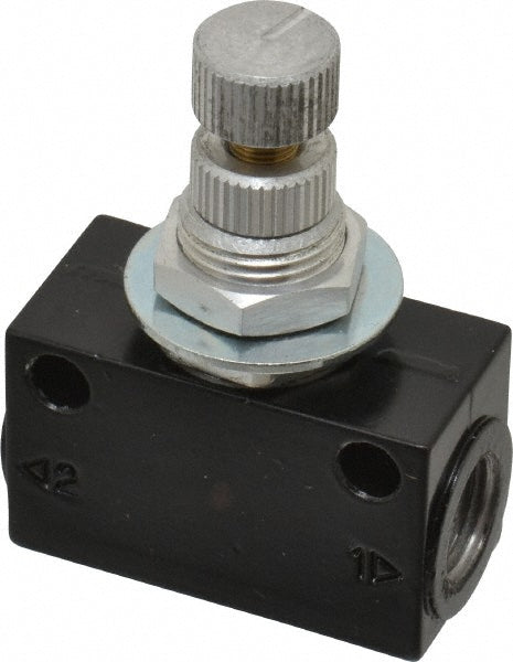 Norgren T1000A1800 Norgren Air Flow Control Valve: Needle, NPT, 1/8" Tube OD (T1000A1800)