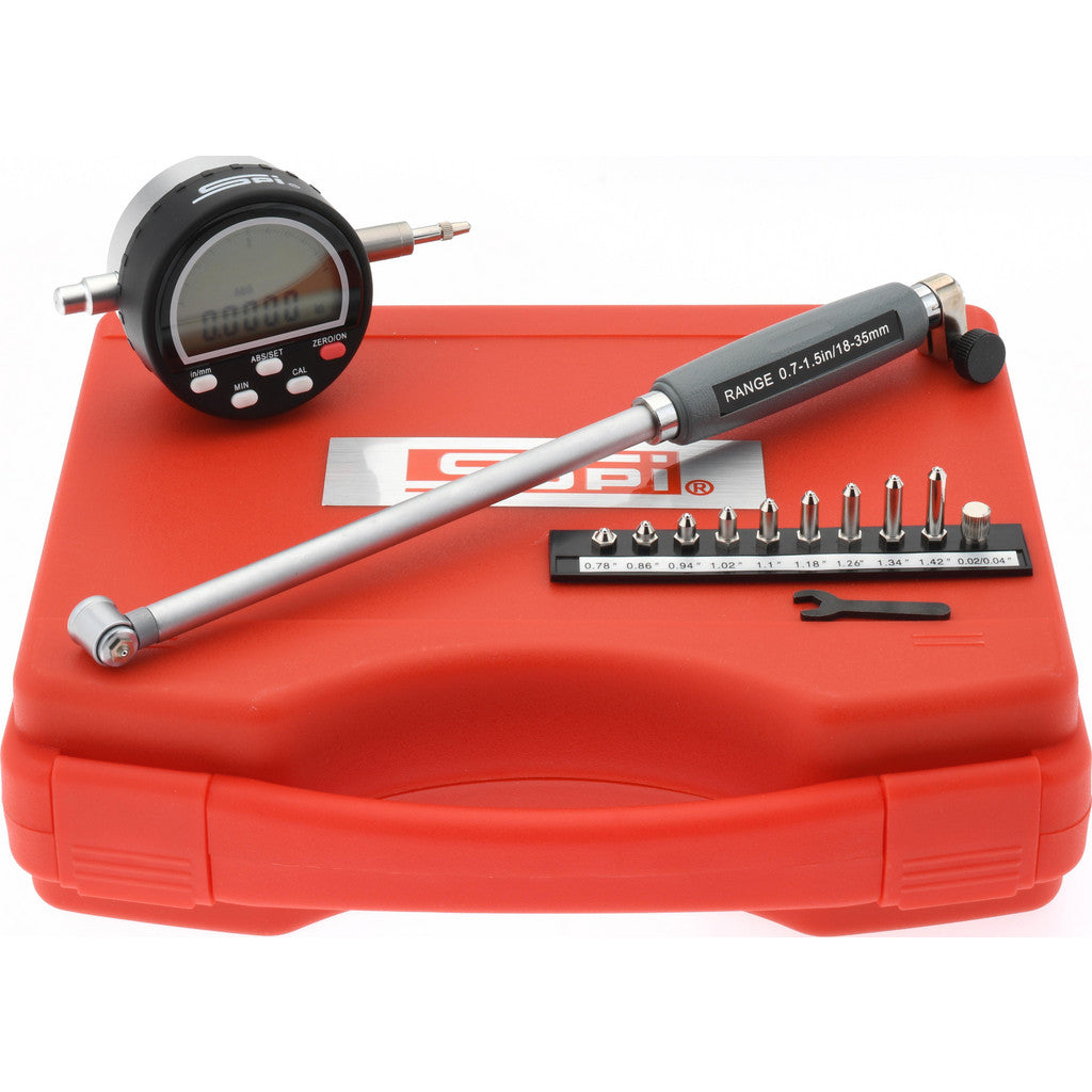 SPI 13-982-4 SPI Electronic Bore Gage: 0.7 to 1-1/2" Measuring Range, 0.000250" (13-982-4)