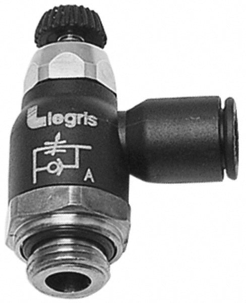 Legris 7060 12 17 Legris Compact & Meter Out Air Flow Control Valve: Tube x BSPP (7060 12 17)
