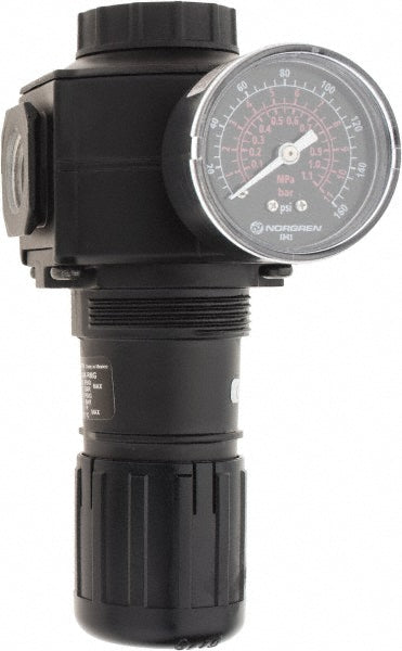 Norgren R74G-4AK-RMG Norgren Compressed Air Regulator: 1/2" NPT, 300 Max psi, Standard (R74G-4AK-RMG)