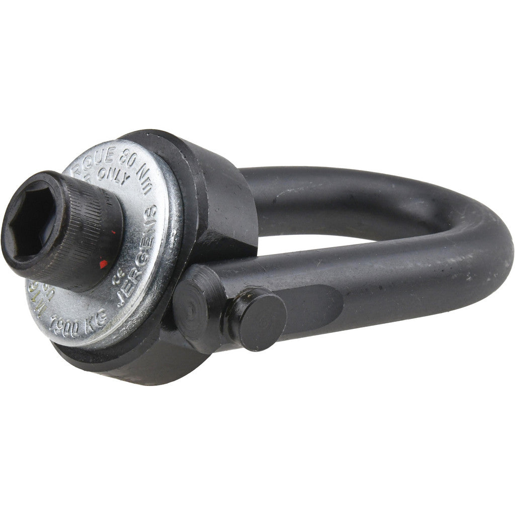 Jergens 23465 Jergens Safety Engineered Center Pull Hoist Ring: Bolt-On, 1900 kg (23465)