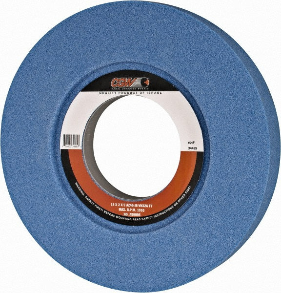 CGW Abrasives 34489 CGW Abrasives Surface Grinding Wheel: 14" Dia, 2" Thick, 5" Arbor, 46 Grit (34489)