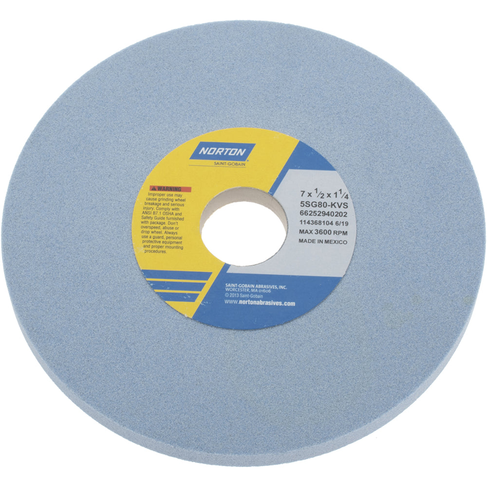 Norton 66252940202 Norton Surface Grinding Wheel: 7" Dia, 1/2" Thick, 1-1/4" Arbor (66252940202)