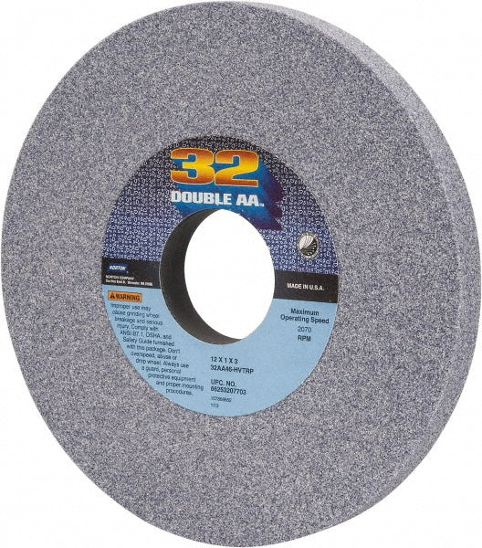 Norton 66253207703 Norton Surface Grinding Wheel: 12" Dia, 1" Thick, 3" Arbor, 46 Grit (66253207703)