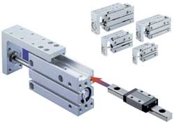 SMC PNEUMATICS MXH16-50Z SMC PNEUMATICS Double Acting Rodless Slide Air Cylinder: 16 mm Bore (MXH16-50Z)