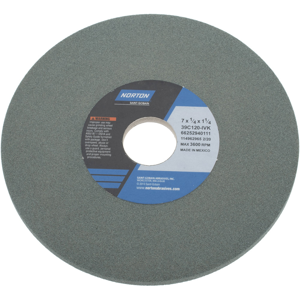 Norton 66252940111 Norton Surface Grinding Wheel: 7" Dia, 1/4" Thick, 1-1/4" Arbor (66252940111)