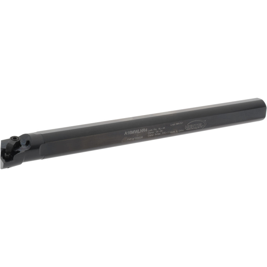 Hertel 7000028 Hertel Indexable Boring Bar: A16MWLNR4 1", 1.2200" Min Bore, Right (7000028)