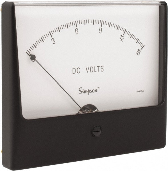 Simpson Electric 09900 Simpson Electric Analog, DC Voltmeter, Panel Meter (09900)