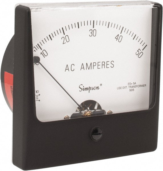 Simpson Electric 35075 Simpson Electric Analog, AC Ammeter, Panel Meter (35075)