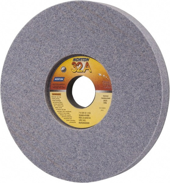 Norton 66252942205 Norton Surface Grinding Wheel: 7" Dia, 3/4" Thick, 1-1/4" Arbor (66252942205)