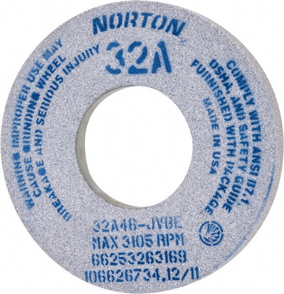 Norton 66253263169 Norton Surface Grinding Wheel: 12" Dia, 1-1/2" Thick, 5" Arbor, 46 (66253263169)