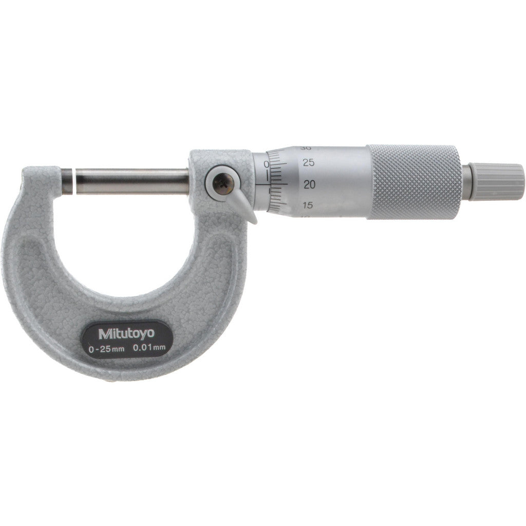 Mitutoyo 103-137 Mitutoyo Mechanical Outside Micrometer: 0-25 mm Reading, 0.01" (103-137)