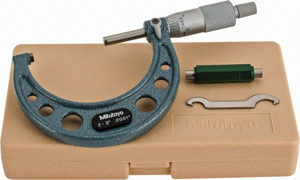 Mitutoyo 103-217 Mitutoyo Mechanical Outside Micrometer: 3" Range, 0.0001" Graduation (103-217)