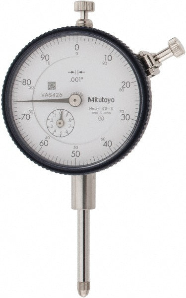 Mitutoyo 2416A-10 Mitutoyo Dial Drop Indicator: 1" Max, 0-100 Dial Reading, 0.002000" (2416A-10)