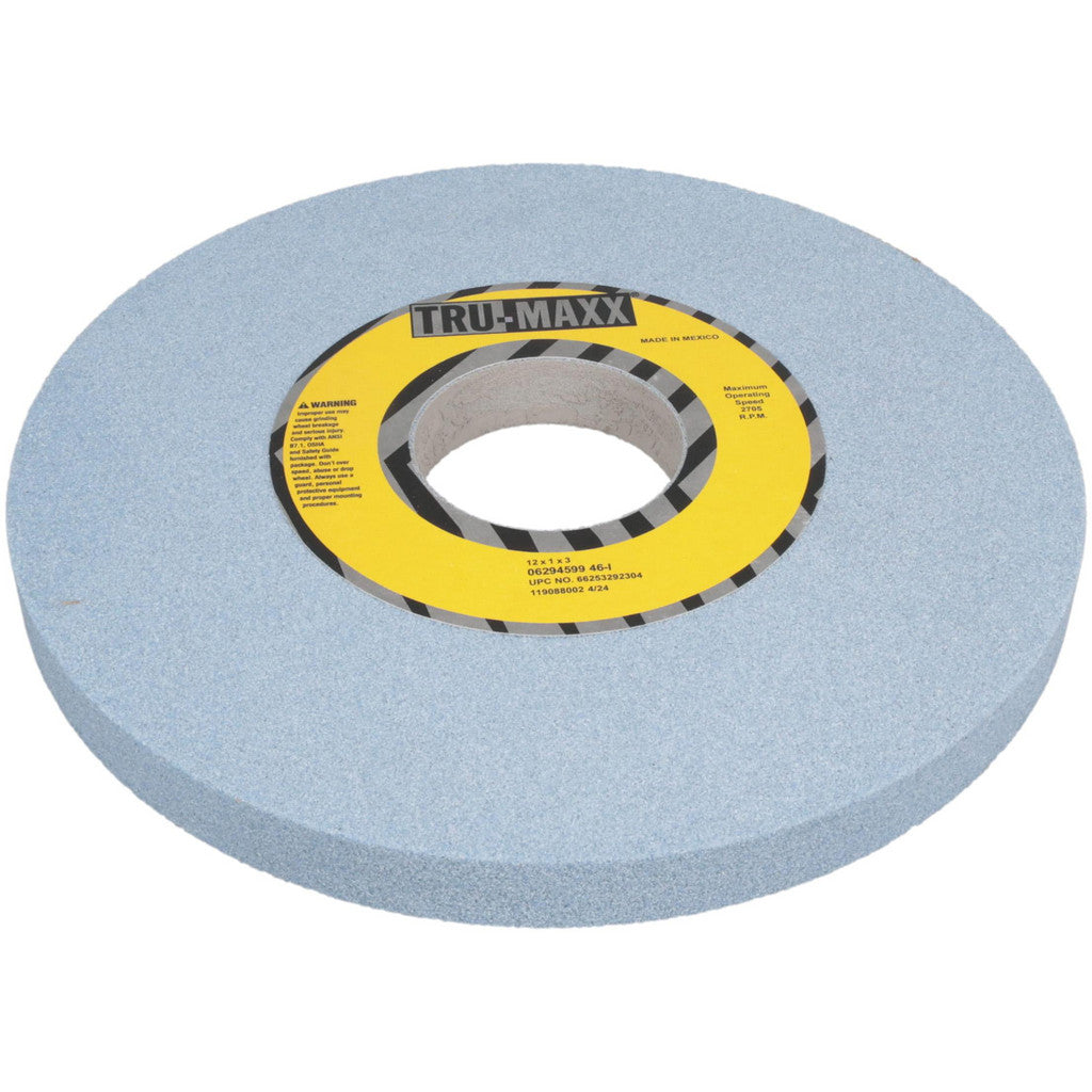 Tru-Maxx 66253292304 Tru-Maxx Surface Grinding Wheel: 12" Dia, 1" Thick, 3" Arbor, 46 (66253292304)