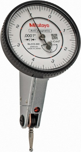 Mitutoyo 513-443-10A Mitutoyo Dial Test Indicator: 0-4-0, 0.000200" Accuracy, Horizontal (513-443-10A)