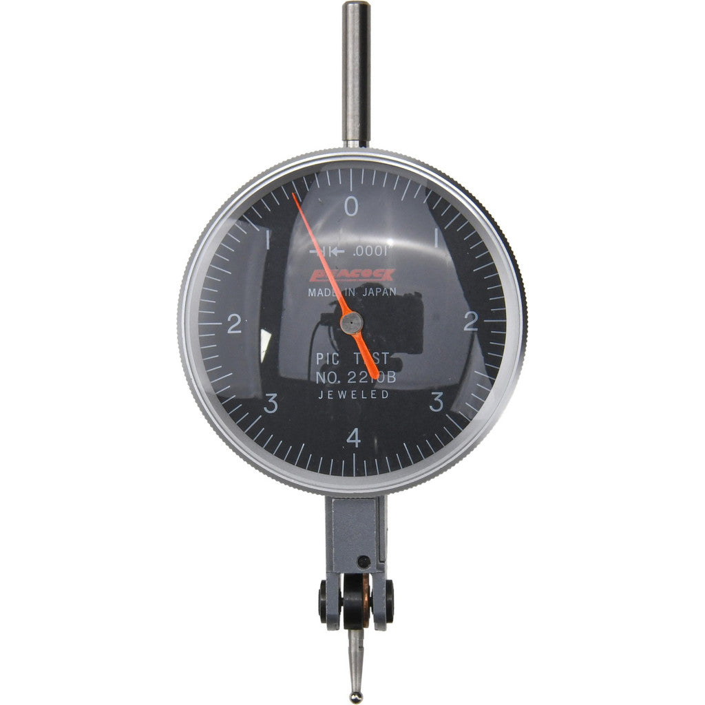 Peacock 2210B Peacock Dial Test Indicator: 0-5-0, 0.000300" Accuracy, Horizontal (2210B)