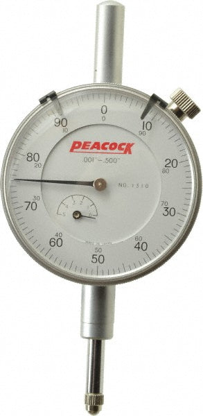 Peacock 1310 Peacock Dial Drop Indicator: 1/2" Max, 0-100 Dial Reading, 0.001000" (1310)