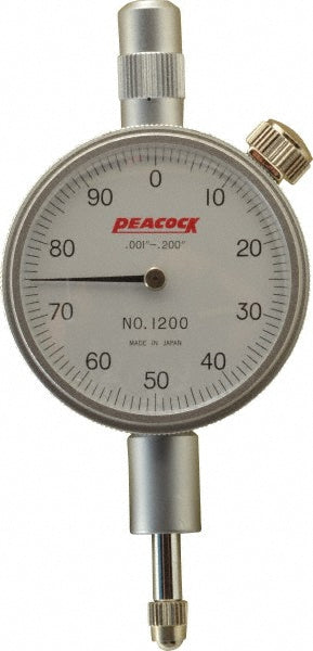 Peacock 1200 Peacock Dial Drop Indicator: 0.2" Max, 0-100 Dial Reading, 0.001000" (1200)