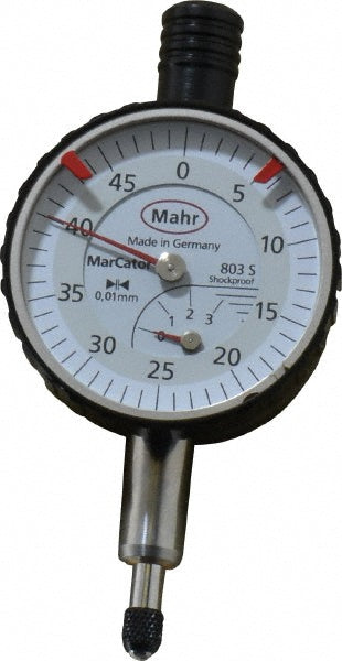 Mahr 4324000 Mahr Dial Drop Indicator: 0" to 3 mm Range, 0-45 Dial Reading, 0.01 mm (4324000)