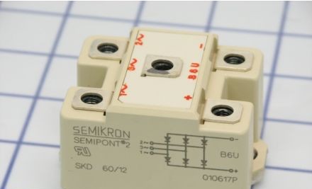 Semikron Bridge Rectifiers SKD60/12 - Bridge Rectifier,1200V,60A,3Ph (07187092)