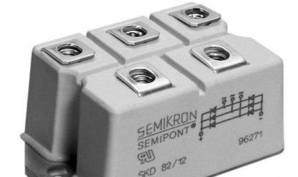Semikron Bridge Rectifiers SKD82/14 - BRIDGE RECTIFIER 80A 1400V 3-PH (07630810)