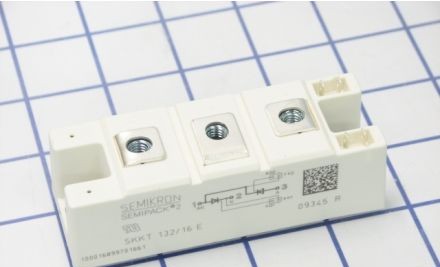 Semikron Power Modules SKKT132/16E - POWER MODULE 130A 1600V DUAL-SCR (07894080)