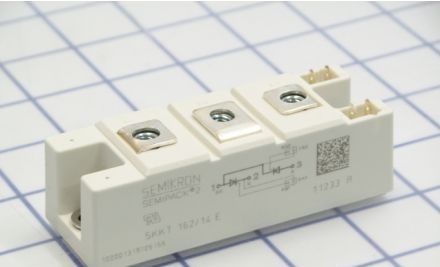 Semikron Power Modules SKKT162/14E - POWER MODULE 160A 1400V DUAL-SCR (07894120)