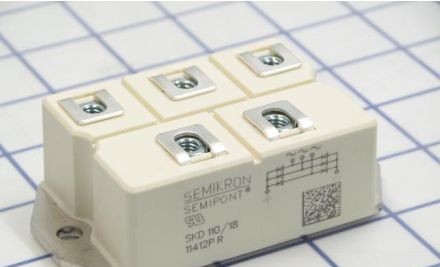 Semikron Bridge Rectifiers SKD110/18 - BRIDGE RECTIFIER 110A 1800V 3-PH (07913210)