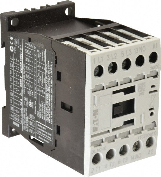 Eaton Cutler-Hammer XTCE009B10TD Eaton Cutler-Hammer IEC Contactor: 3 Pole, 9.0 A Full Load (XTCE009B10TD)