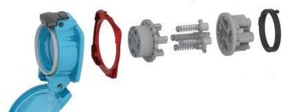 Meltric Plugs & Receptacles 09-2A925-185-SS - Receptacle Lid Ss (09-2A925-185-SS)