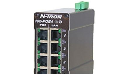 Red Lion Ethernet Switches 100-POE4-MDR - 100-POE4 WITH MDR (100-POE4-MDR)
