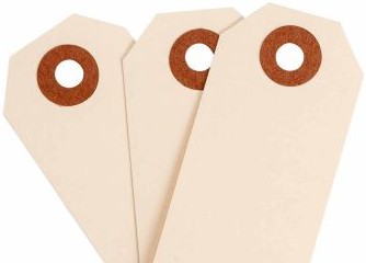 Brady Labels 102040 - Blank Manila Tags, 2.75 H x 1.375 W, Cardstock (102040)