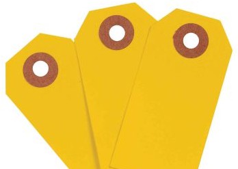 Brady Labels 102050 - Blank Write-On Tags, 3.75 H x 1.875 W, Cardstock (102050)