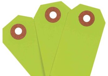 Brady Labels 102064 - Blank Write-On Tags, 2.75 H x 1.375 W, Cardstock (102064)