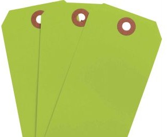 Brady Labels 102067 - Blank Write-On Tags, 4.25 H x 2.125 W, Cardstock (102067)