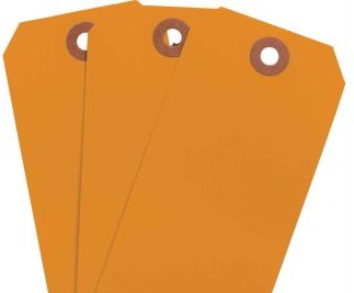 Brady Labels 102131 - Blank Write-On Tags, 4.25 H x 2.125 W, Cardstock (102131)